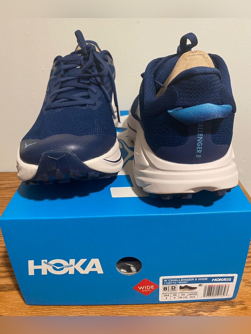 Hoka Women’s Navy Blue Athletic Running Shoes - Picture 3 of 7